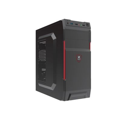 Case ATX XTQ-214 con Fuente 600W Negro y Rojo – Xtech