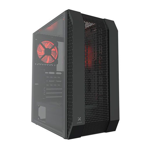 ​Case Gamer ATX Torre Media con Ventana Acrílica y Alto Flujo de Aire – Xtech XT-GMR3 (Negro)
