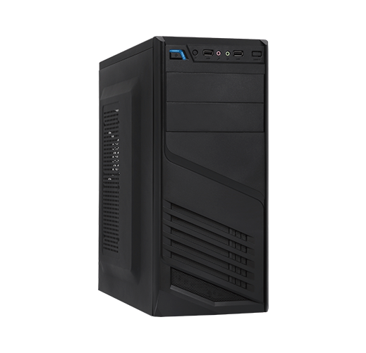 ​Case Torre Media ATX con Fuente 600W USB Frontal – Xtech XTQ-200 (Negro)