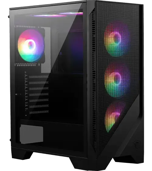Case Gamer ATX Torre Media Alto Flujo de Aire RGB – MSI MAG FORGE 120A AIRFLOW (Negro)