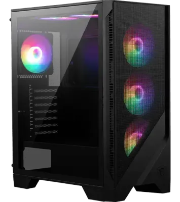 Case Gamer ATX Torre Media Alto Flujo de Aire RGB – MSI MAG FORGE 120A AIRFLOW (Negro)
