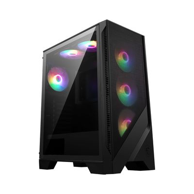 Case Gamer ATX Torre Media Alto Flujo de Aire RGB – MSI MAG FORGE 120A AIRFLOW (Negro)