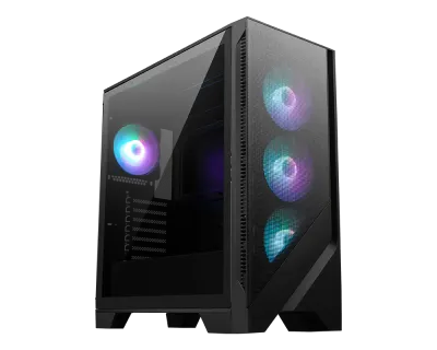 ​Case Gamer ATX Torre Media ARGB USB-C Alto Flujo de Aire – MSI MAG FORGE 321R AIRFLOW (Negro)