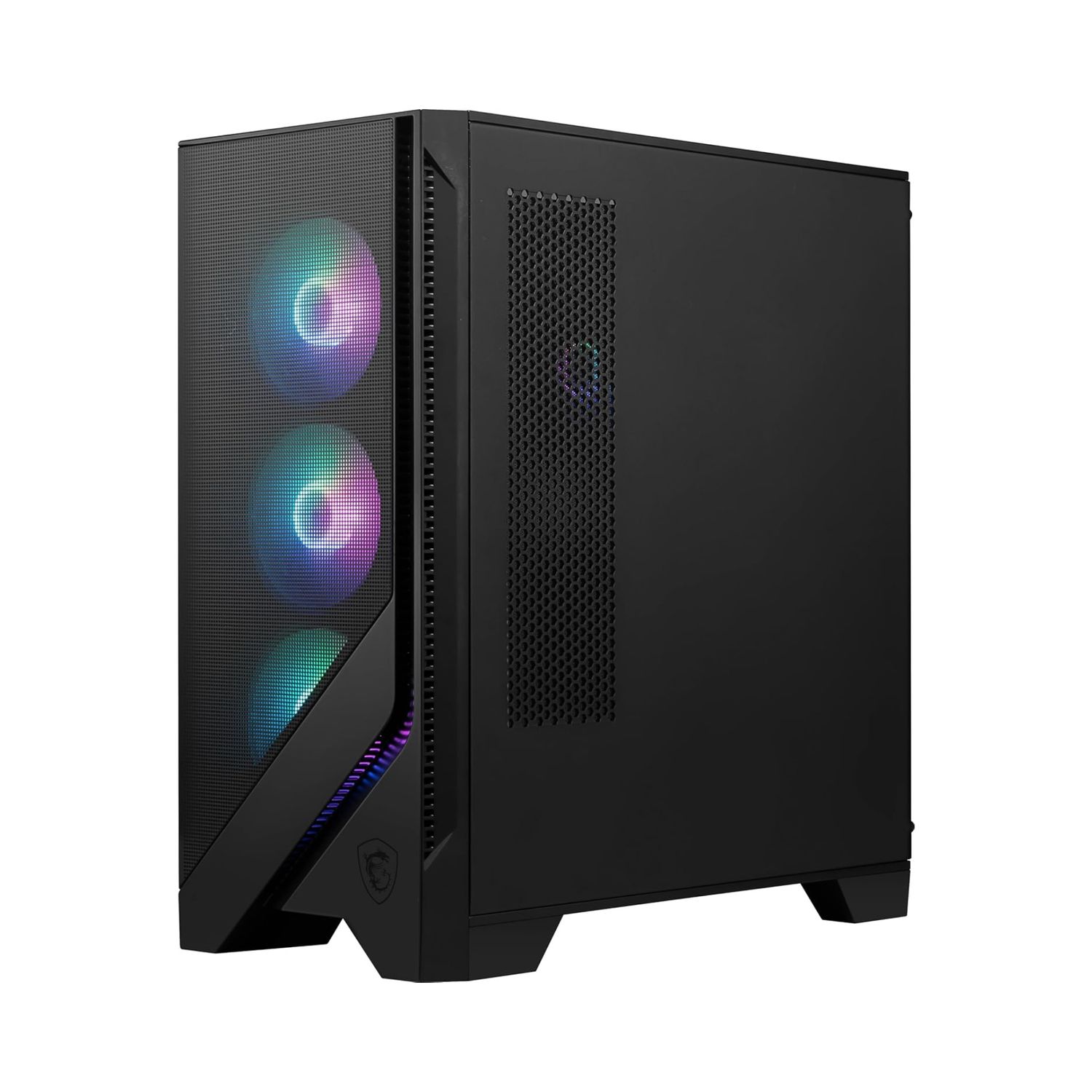 Case Gamer ATX Torre Media ARGB USB-C Alto Flujo de Aire – MSI MAG FORGE 321R AIRFLOW (Negro)