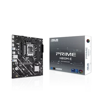 ​Motherboard Micro ATX Intel LGA1851 DDR5 PCIe 4.0 Dual M.2 – ASUS Prime H810M-E (Negro)