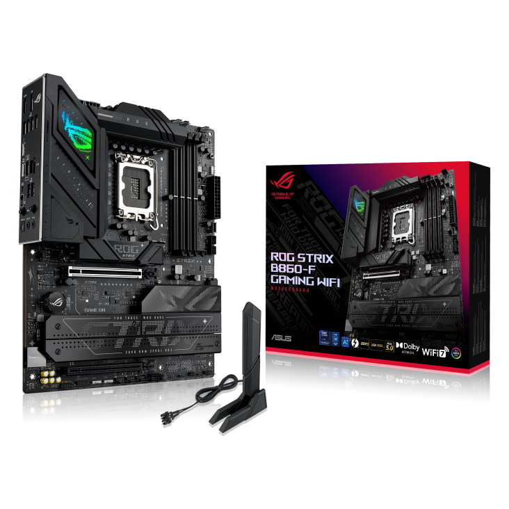 Motherboard ATX Intel LGA1851 DDR5 PCIe 5.0 WiFi 7 Thunderbolt 4 – ASUS ROG Strix B860-F Gaming WiFi (Negro)