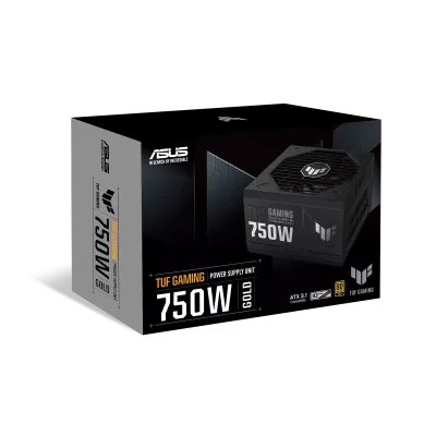 Fuente de Poder ATX 750W 80 Plus Gold PCIe 5.0 Full Modular – ASUS TUF Gaming 750G (Negro)