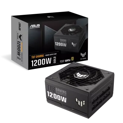 Fuente de Poder ATX 1200W 80 Plus Gold PCIe 5.0 Full Modular – ASUS TUF Gaming 1200G (Negro)