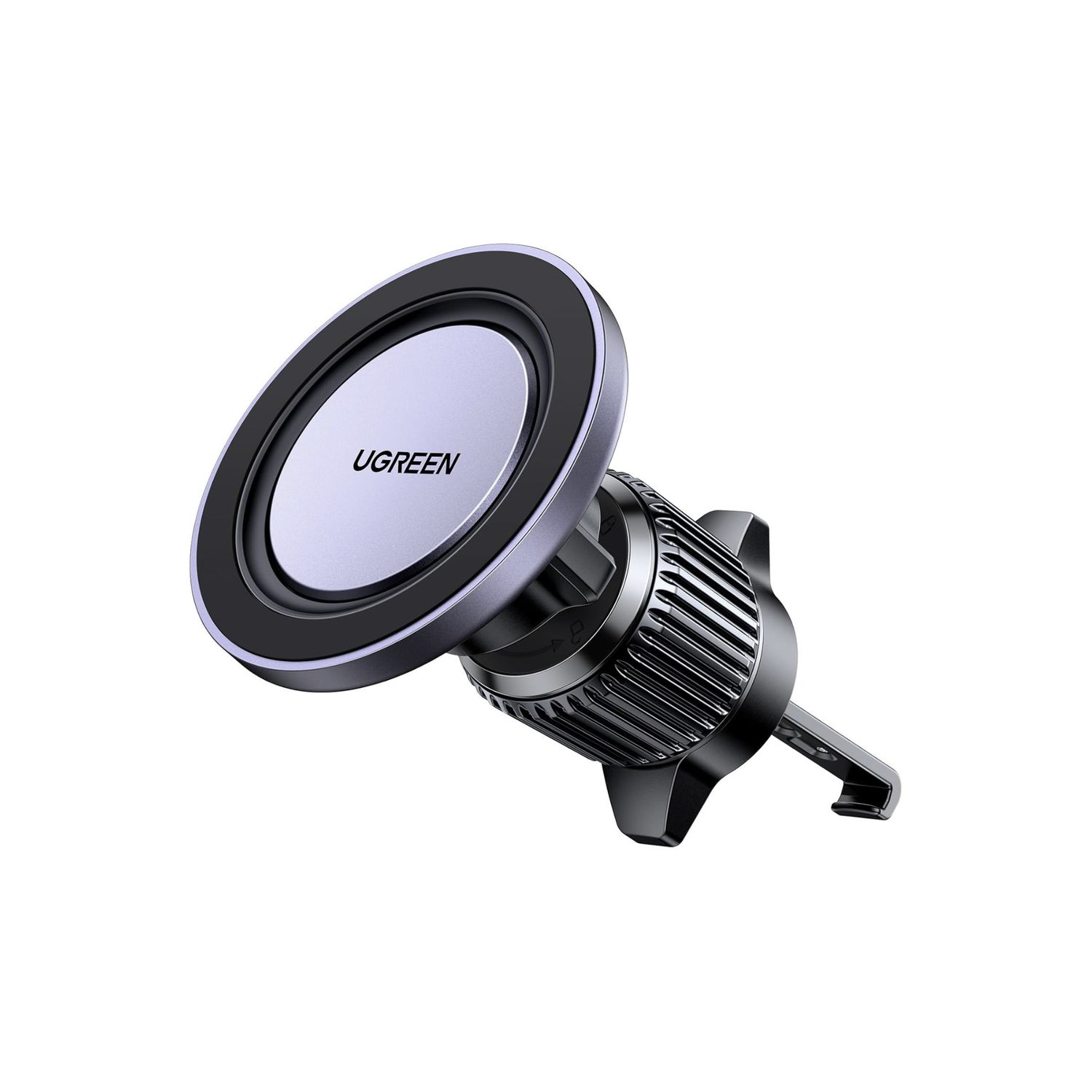 Soporte Magnético Automóvil MagSafe – UGREEN Air Vent Hook (Negro / Púrpura)