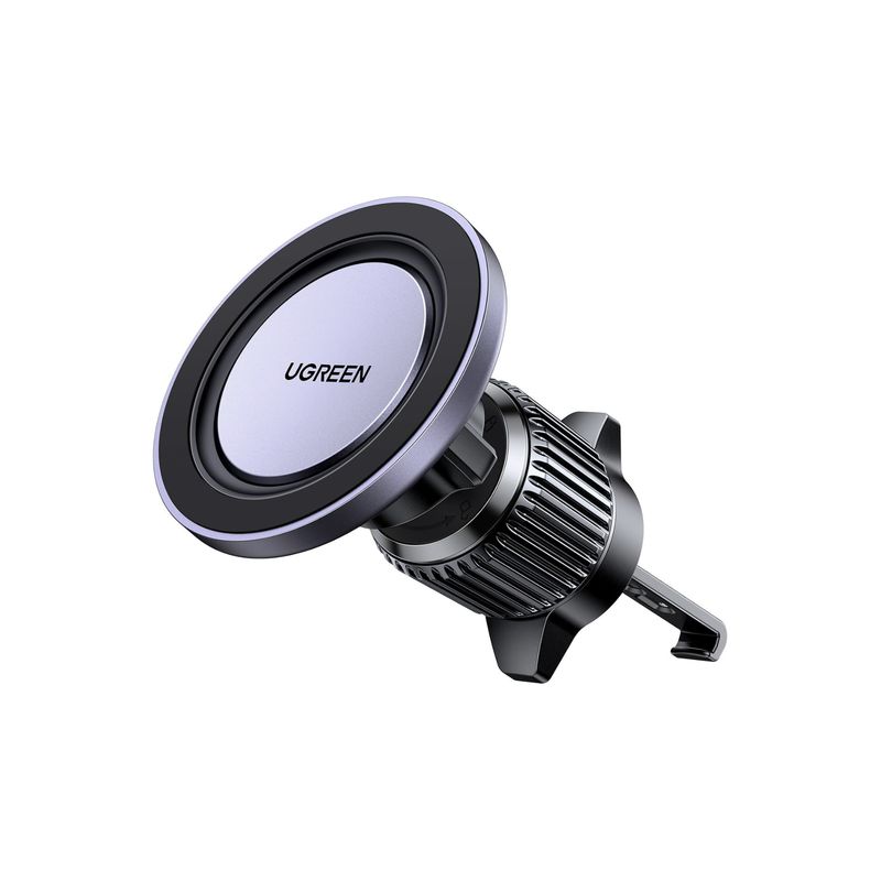 Soporte Magnético Automóvil MagSafe – UGREEN Air Vent Hook (Negro / Púrpura)
