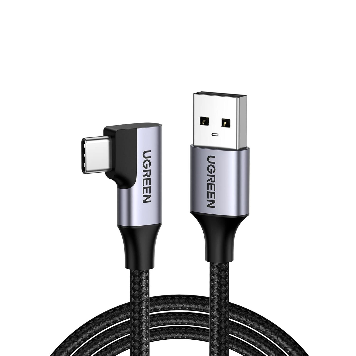 Cable USB-A a USB-C 18W Codo 90° Trenzado – UGREEN
