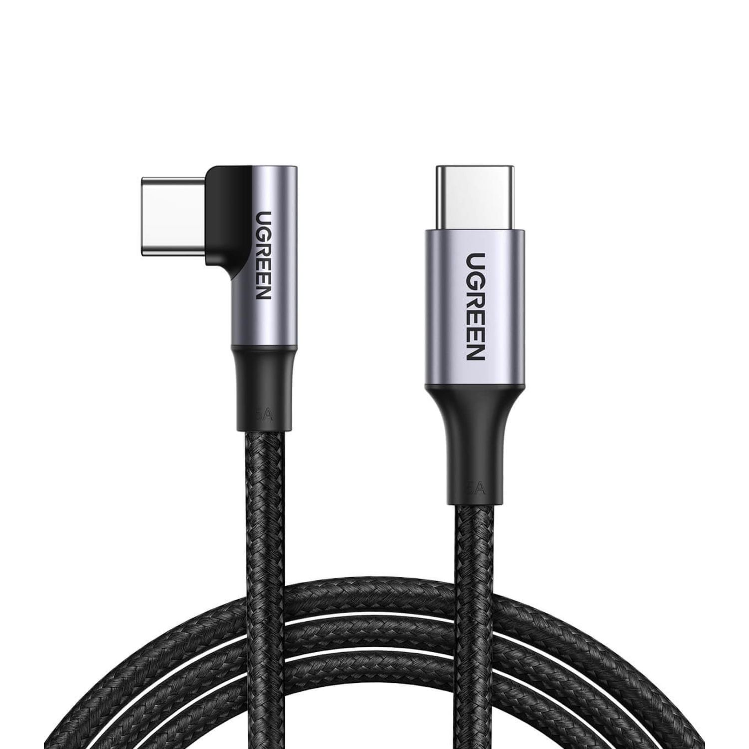 Cable USB-C 100W Codo 90° Alta Resistencia – UGREEN