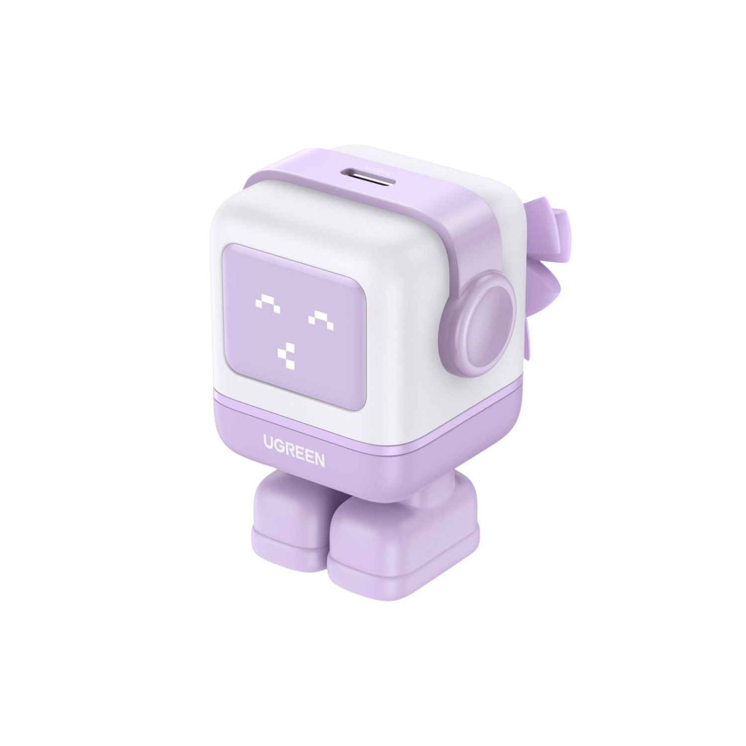 Cargador Nexode GaN 30W con Pantalla LED – UGREEN (Morado​)