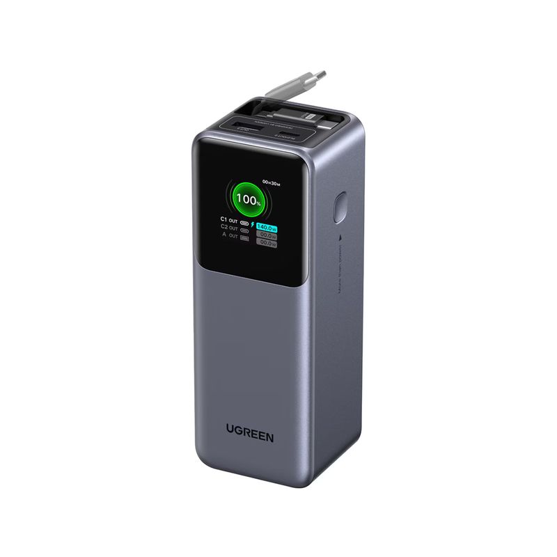 Batería Portátil 165W 20,000mAh con Cable Retráctil – UGREEN