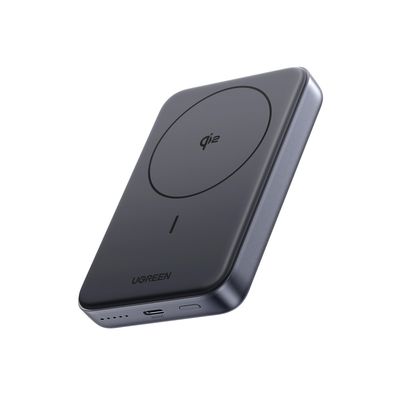 Batería Portátil Inalámbrica 15W Qi2 10,000mAh Magnética – UGREEN (Black)