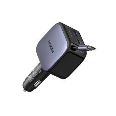 Cargador para Carro 90W con Cable Retráctil USB-C – UGREEN