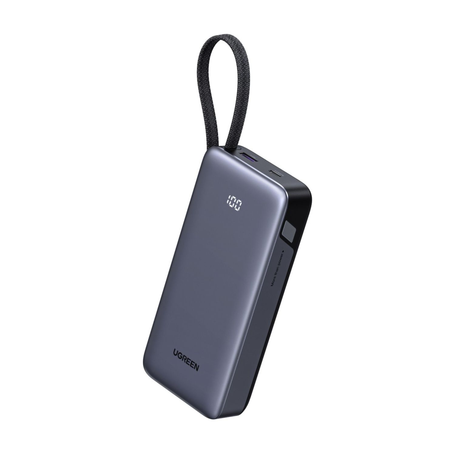 Batería Portátil 45W 20,000mAh con Cable Integrado – UGREEN