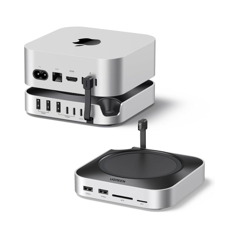 Estación de Acoplamiento 9-en-1 para Mac mini – UGREEN CM841 con SSD M.2 NVMe