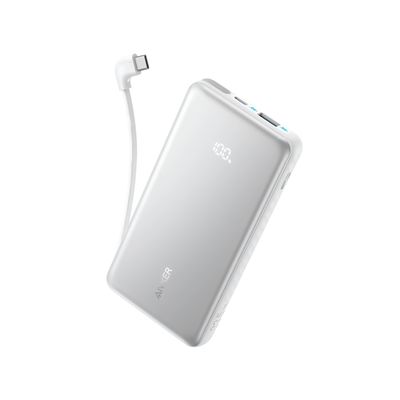 Power Bank 10,000mAh 22.5W Zolo con Cable USB-C Integrado (Gris) – Anker Power Bank 10,000mAh 22.5W Zolo con Cable USB-C Integrado (Gris) – Anker