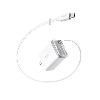 Cargador GaN 35W con Cable USB-C Retráctil Nano InstaCord (White) – Anker Cargador GaN 35W con Cable USB-C Retráctil Nano InstaCord (White) – Anker