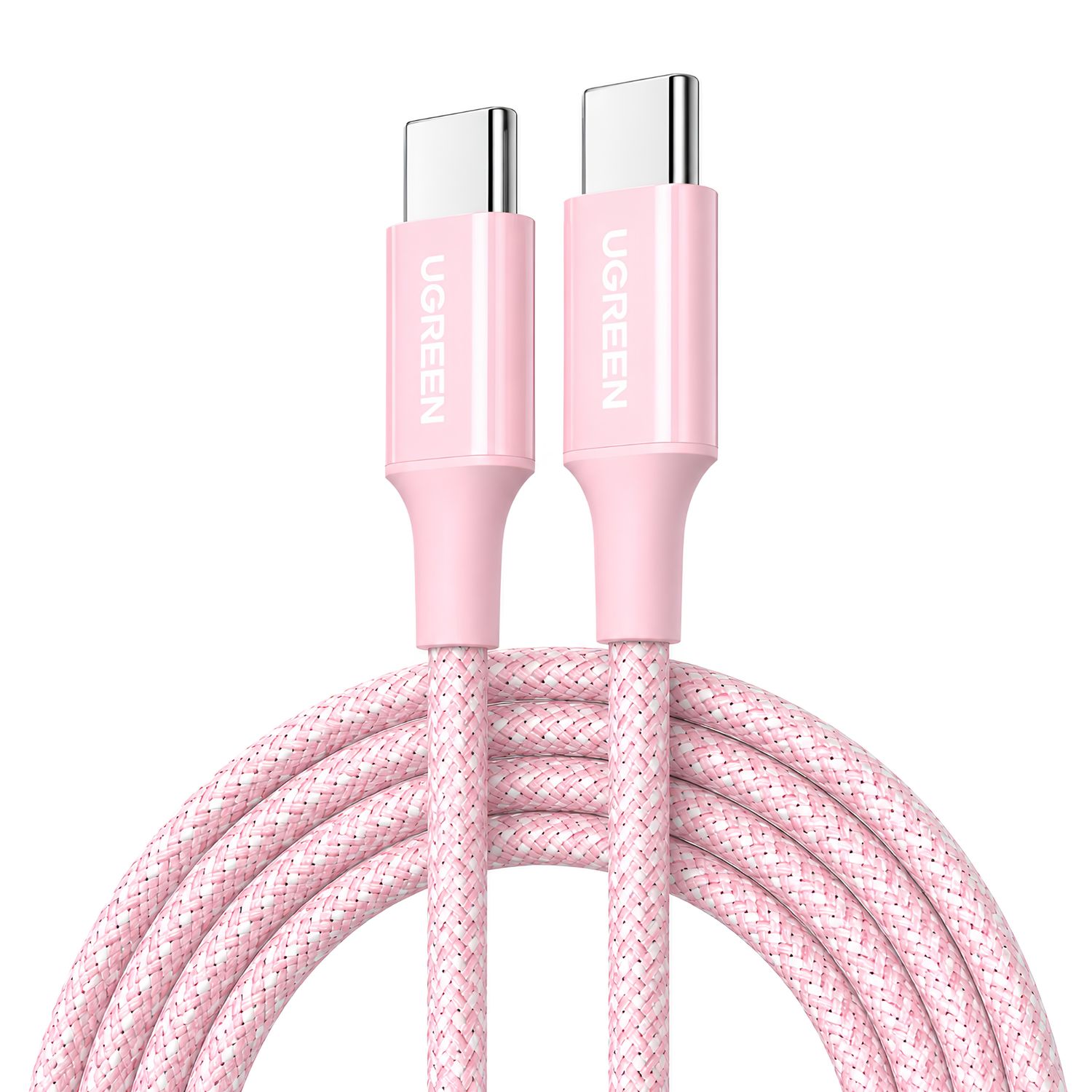 Cable USB-C Trenzado 60W Pink Edition – UGREEN Cable USB-C Trenzado 60W Pink Edition – UGREEN