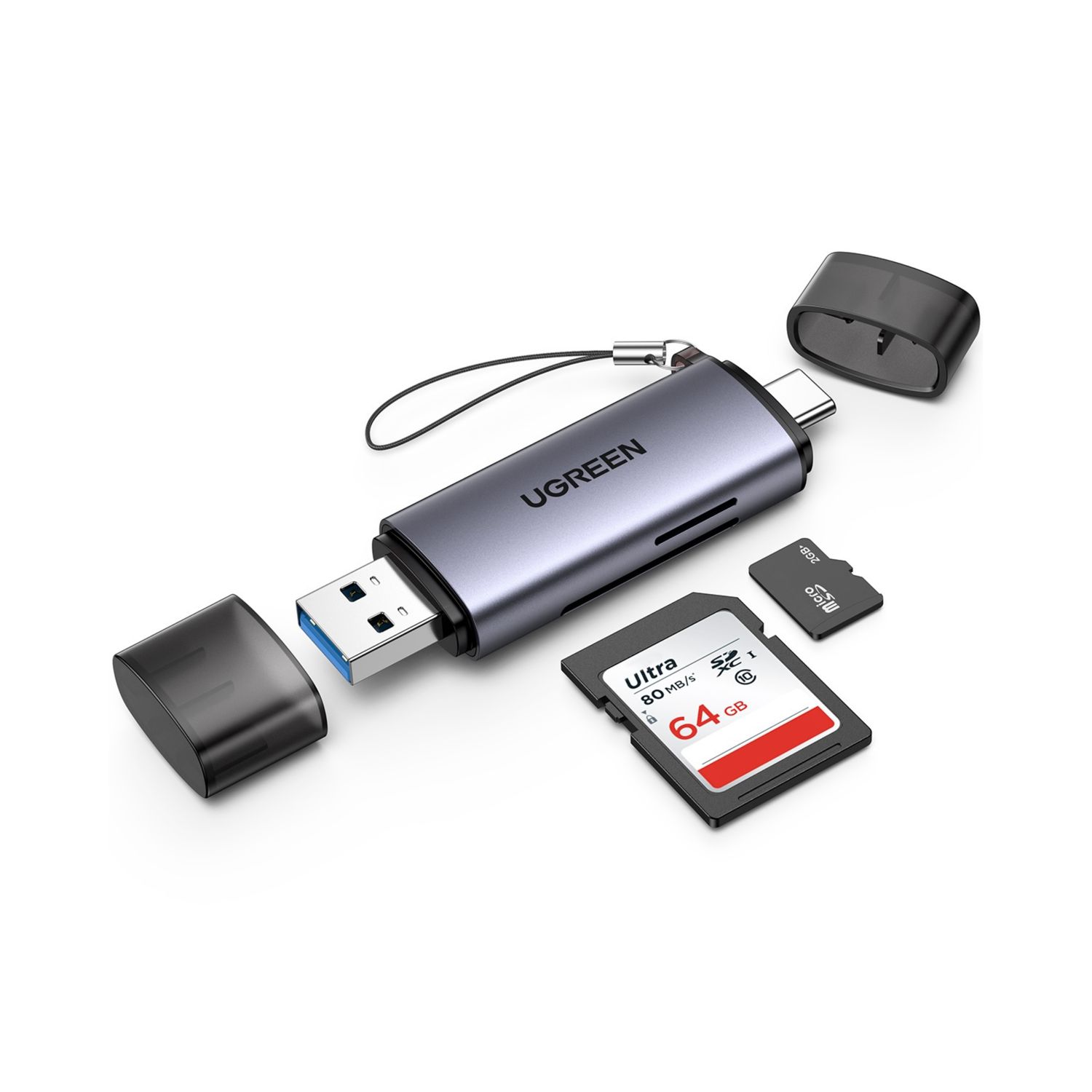 Lector de Tarjetas SD y MicroSD USB-C + USB-A – UGREEN