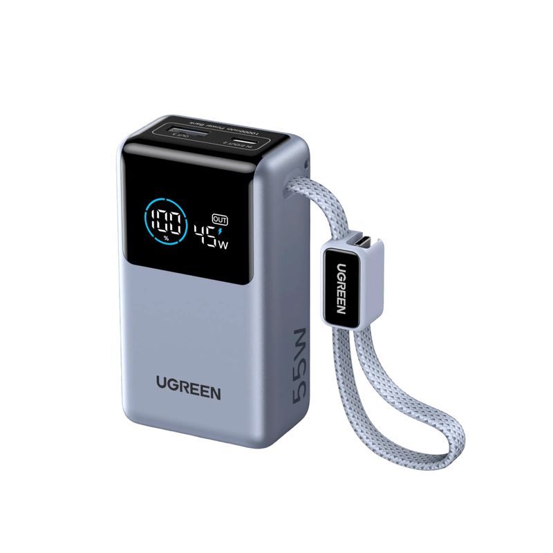 Nexode Pro 55W Power Bank 10000mAh Cable USB-C Integrado – UGREEN