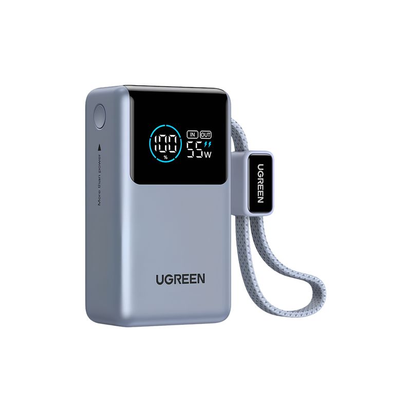 Nexode Pro 55W Power Bank 10000mAh Cable USB-C Integrado – UGREEN