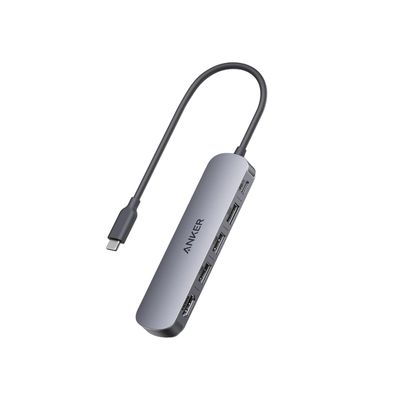 Hub USB-C 5-en-1 4K HDMI 90W Gris – Anker Hub USB-C 5-en-1 4K HDMI 90W Gris – Anker