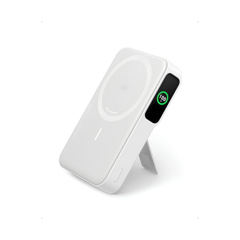 Batería Portátil Magnética MagGo Qi2 10,000mAh 15W Shell White​ – Anker