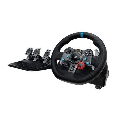 Volante y Pedales G29 Driving Force para PS5, PS4, PS3 y PC Negro – Logitech G