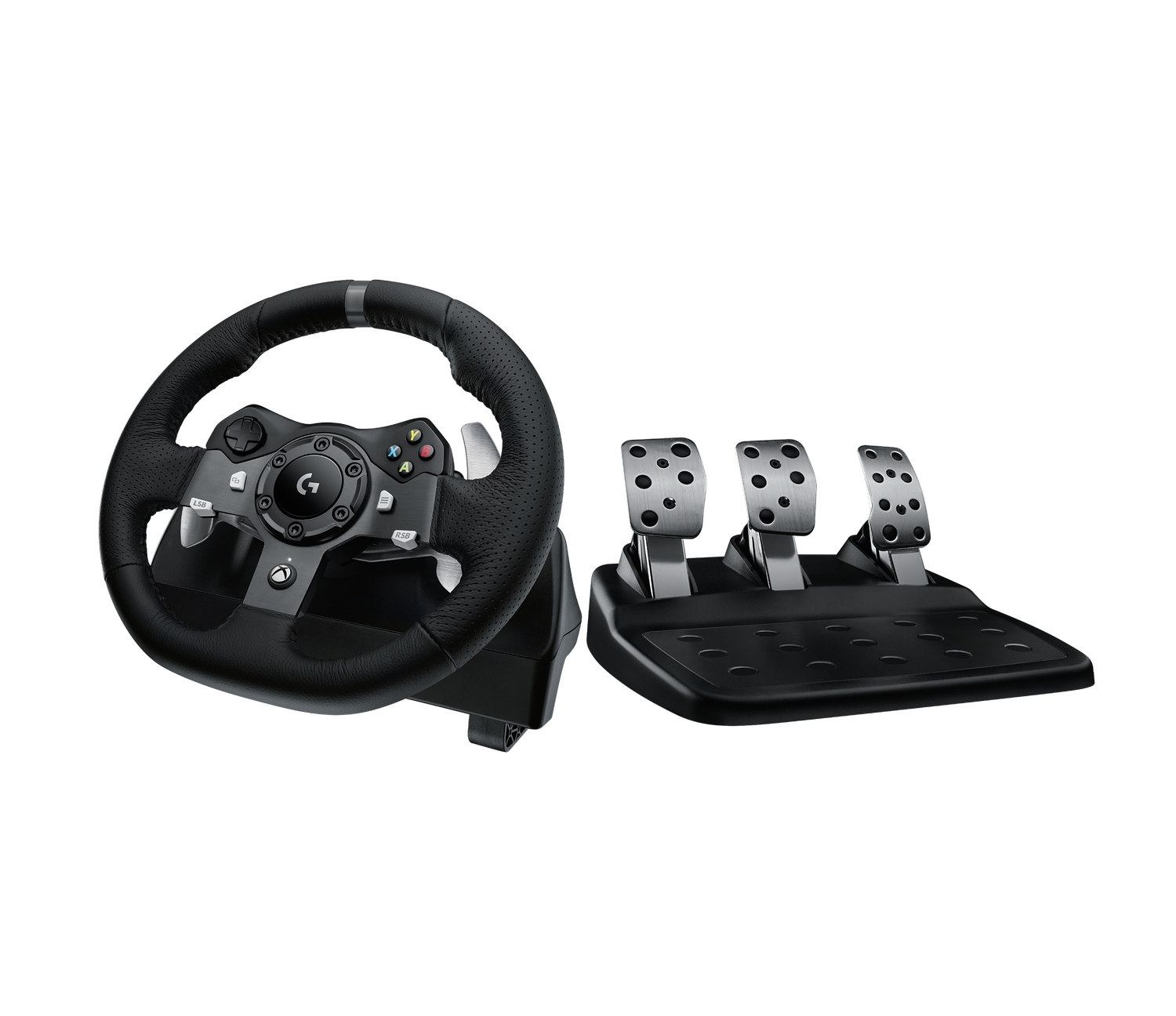 Volante y Pedales G920 Driving Force para Xbox y PC Negro – Logitech G