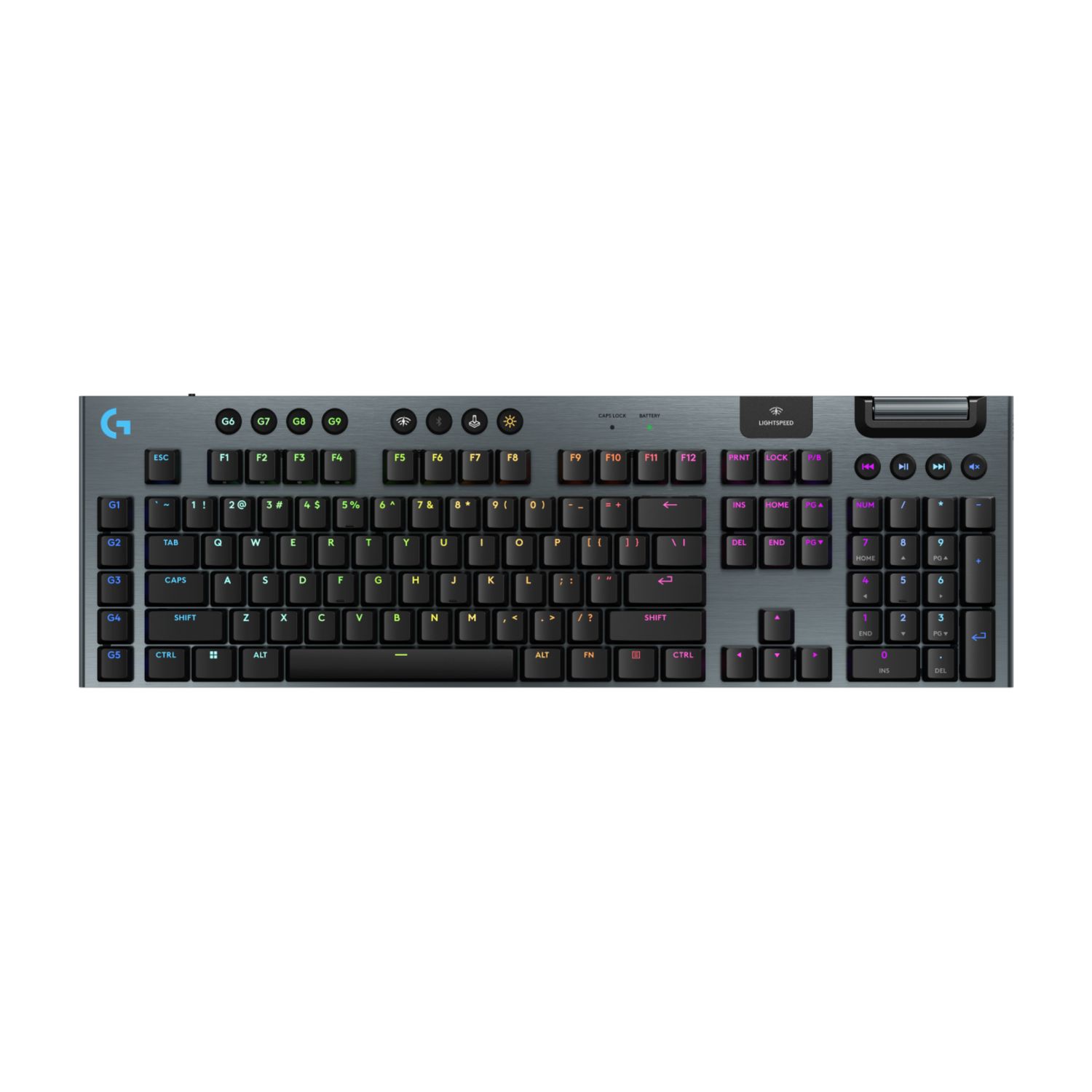 Teclado Mecánico G915 X LIGHTSPEED Táctil Inglés US Negro – Logitech G