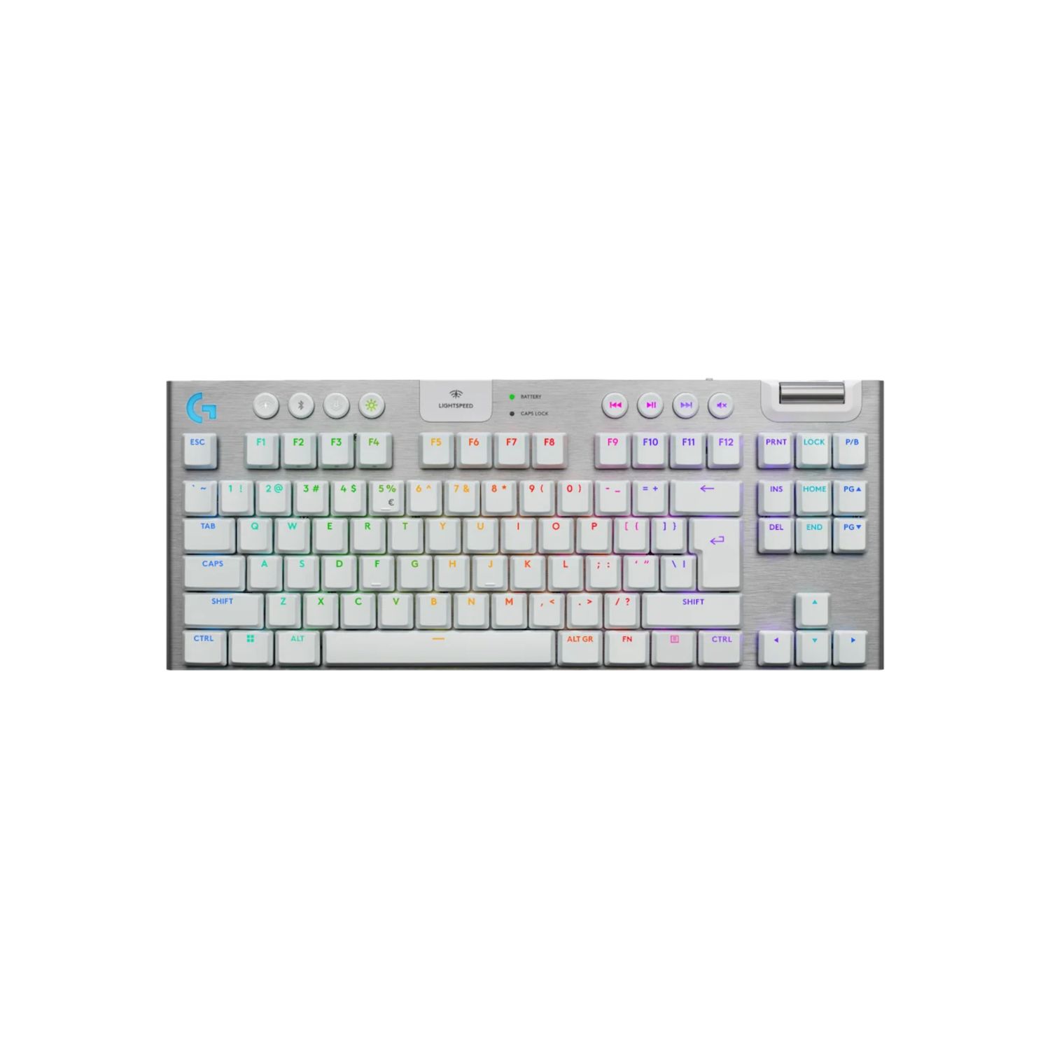 Teclado Gamer Inalámbrico G915 X LIGHTSPEED TKL White - Logitech G