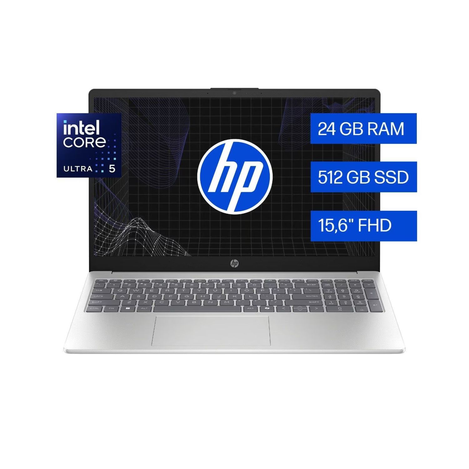 Laptop HP AI 15-fd2353la 15.6” – Intel Core Ultra 5 225U, 24GB DDR5, SSD 512GB