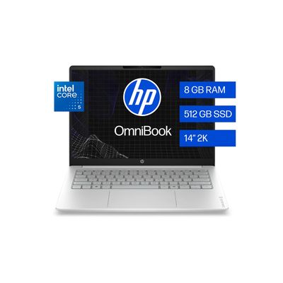 Laptop HP OmniBook 3 14-hu0050la 14” – Intel Core 5 120U, 8GB DDR5, SSD 512GB