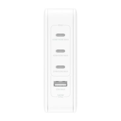 Cargador BoostCharge Pro 140W GaN 4 Puertos– Belkin