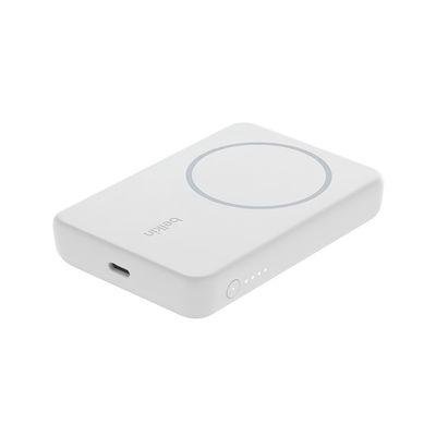 Power BoostCharge Pro Power Bank Qi2 15W 5K – White (Belkin)