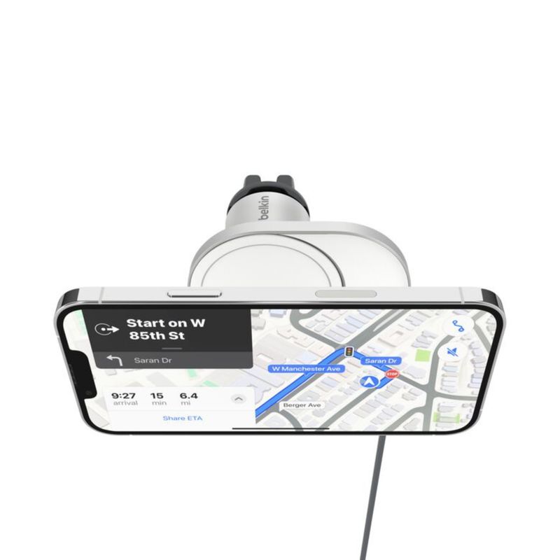 Cargador Magnético para Auto BoostCharge Pro Qi2 15W Gris – Belkin