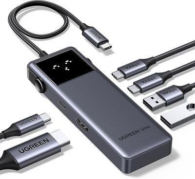 USB-C 6 en 1 – HDMI 4K, USB 10Gbps y carga PD 100W – UGREEN