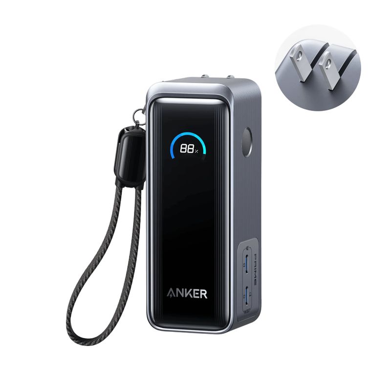 Power Bank + Cargador de Pared Prime Fusion 9,600mAh 65W Negro – Anker