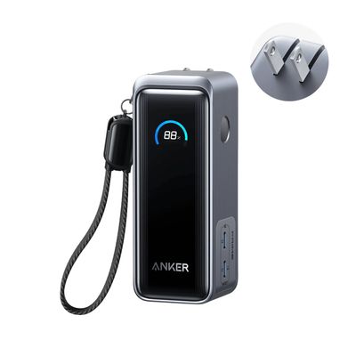 Power Bank + Cargador de Pared Prime Fusion 9,600mAh 65W Negro – Anker