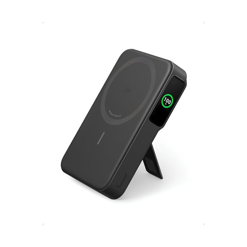 Batería Portátil Magnética MagGo Qi2 10,000mAh 15W Black Stone – Anker