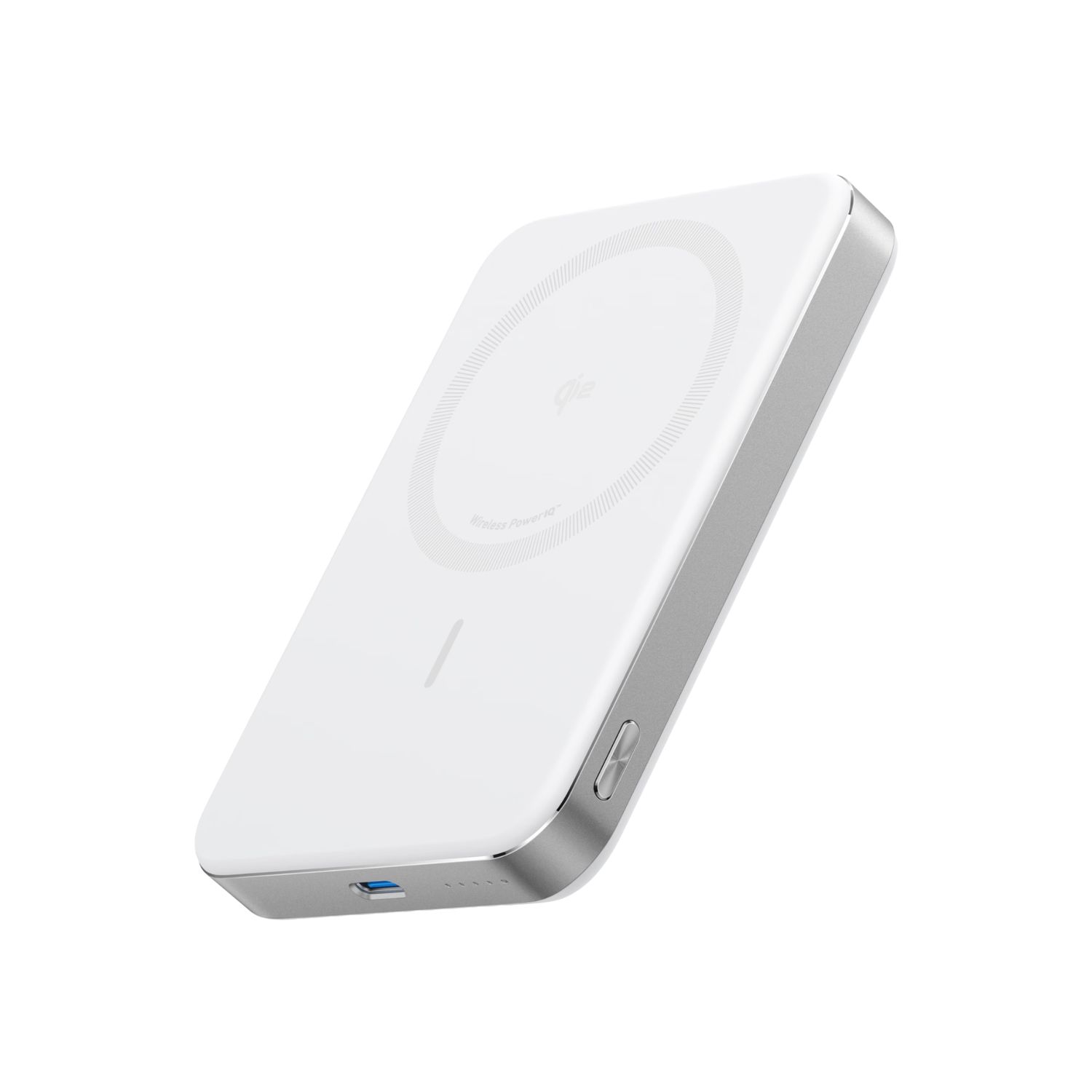 Batería Portátil Magnética MagGo Slim Qi2 10,000mAh 15W White – Anker Batería Portátil Magnética MagGo Slim Qi2 10,000mAh 15W White – Anker
