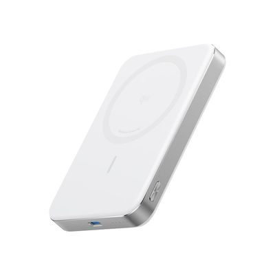 Batería Portátil Magnética MagGo Slim Qi2 10,000mAh 15W White – Anker