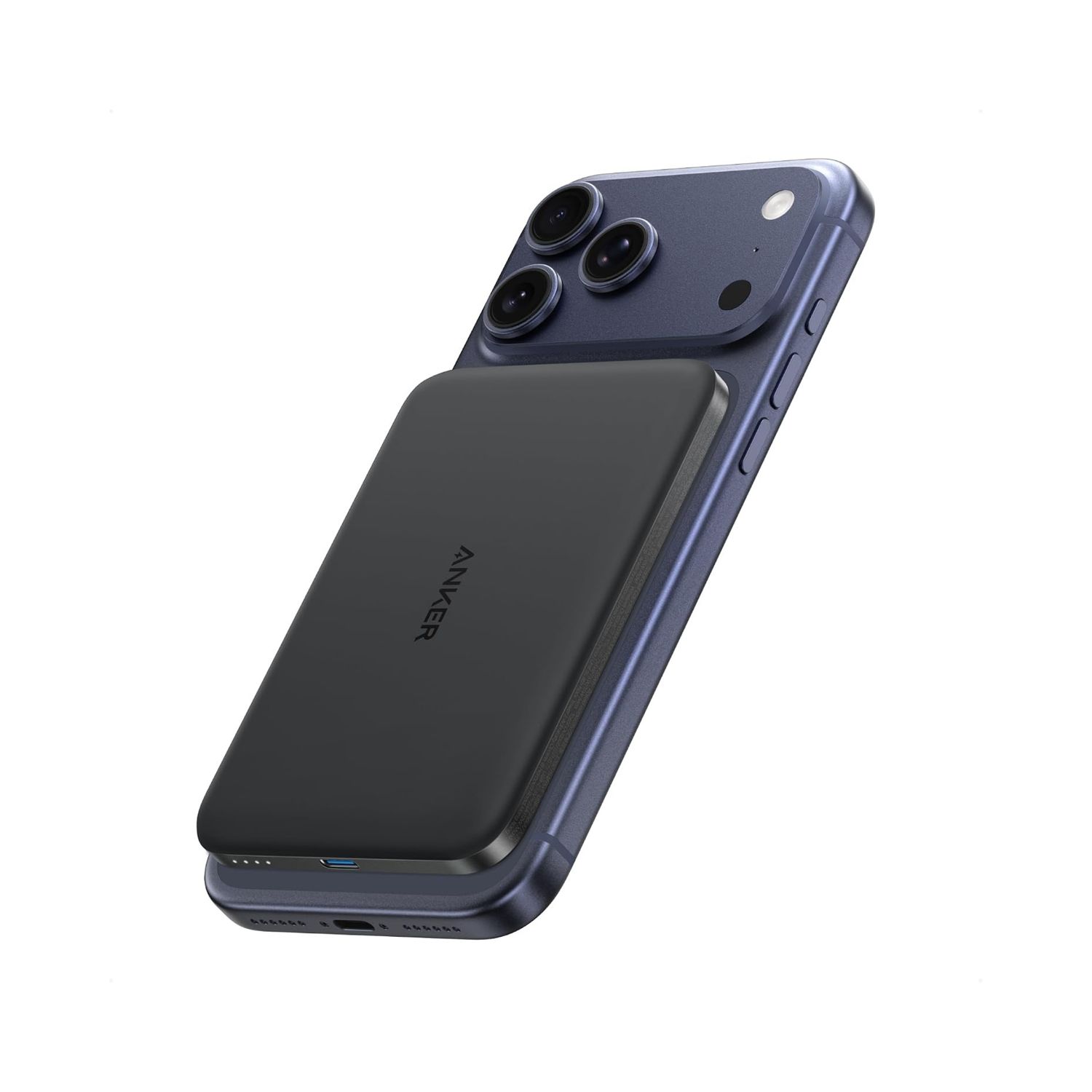 Batería Portátil Magnética Nano MagGo Qi2 5,000mAh 15W Negro – Anker Batería Portátil Magnética Nano MagGo Qi2 5,000mAh 15W Negro – Anker