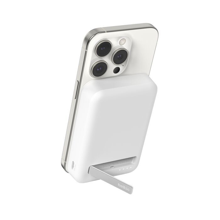 Batería Portátil Magnética BoostCharge Pro Qi2 10,000mAh 15W Blanco – Belkin