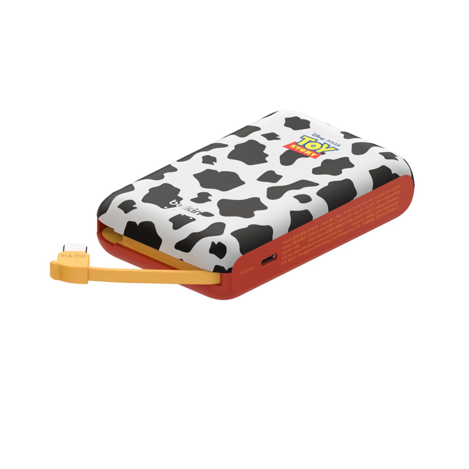 Batería Portátil BoostCharge 10,000mAh 20W con Cable USB-C Integrado Edición Toy Story – Belkin