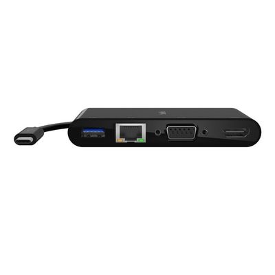 Adaptador USB-C 5-en-1 4K 100W con Ethernet Gigabit Negro – Belkin