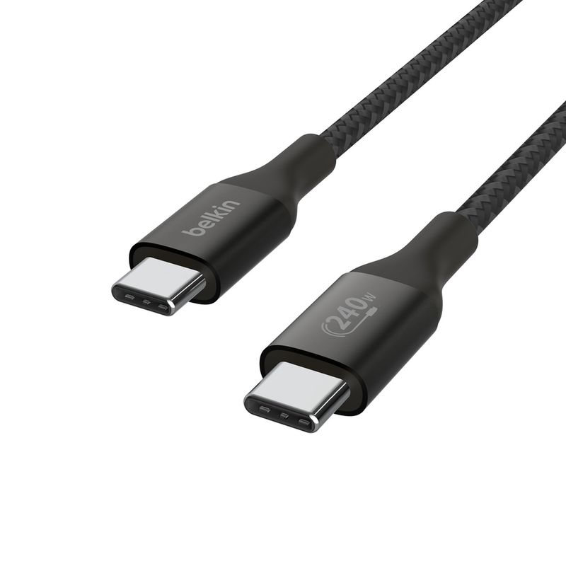 Cable USB-C a USB-C BoostCharge 240W PD 3.1 2m Negro – Belkin